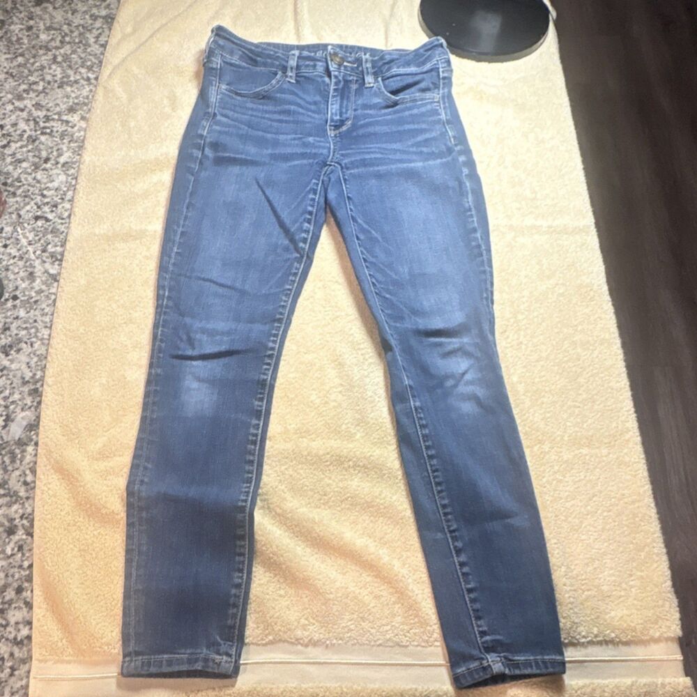 American Eagle Outfitters Jegging Jeans Next Level Stretch Blue 5-Pocket Design